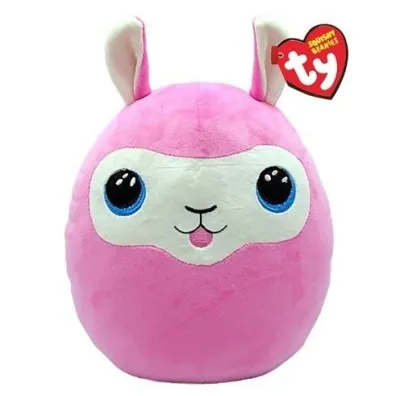 Squishy Beanies Lana - r�owa lama 30cm Ty