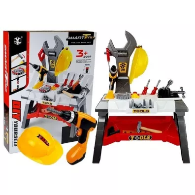 Warsztat. Zestaw narz�dzi z wiertark� na baterie LeanToys