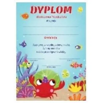 Henry Dyplom A4 Uko�czenia przedszkola Morski (25 szt)