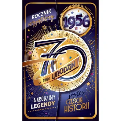 AbCard Kartka okoliczno�ciowa Urodziny 70
