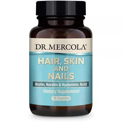 Dr. Mercola Hair, Skin and Nails - W�osy, Sk�ra, Paznokcie Suplement diety 30 kaps.