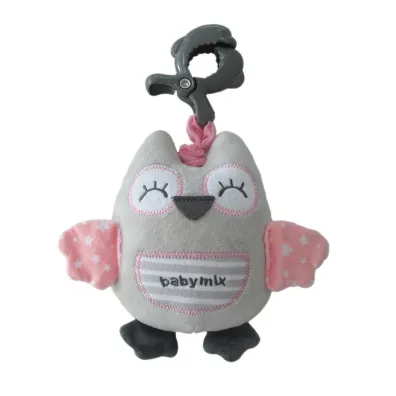 Zawieszka pluszowa Sowa r�owa Baby Mix