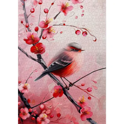 Puzzle 1000 Czerwony brzuszek Enjoy