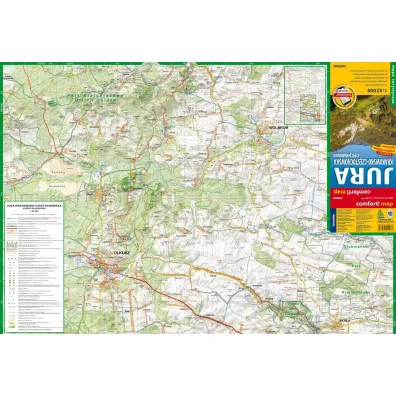 Jura Krakowsko-Cz�stochowska 2 cz. Po�udniowa mapa turystyczna 1:52 000 laminat 2024