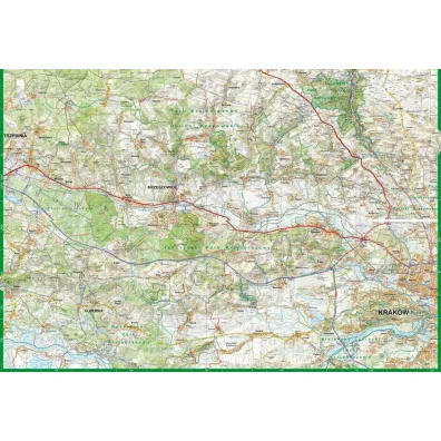 Jura Krakowsko-Cz�stochowska 2 cz. Po�udniowa mapa turystyczna 1:52 000 laminat 2024
