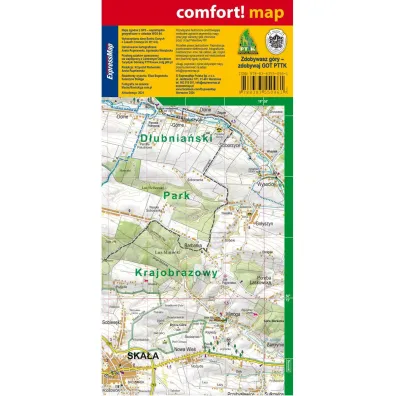 Jura Krakowsko-Cz�stochowska 2 cz. Po�udniowa mapa turystyczna 1:52 000 laminat 2024