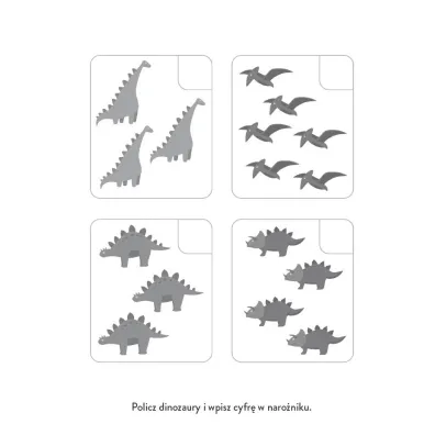 Niezwyk�e dinozaury. Koloruj�, znajduj�, naklejam
