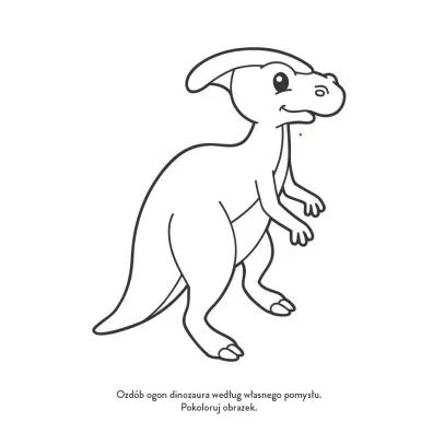 Niezwyk�e dinozaury. Koloruj�, znajduj�, naklejam