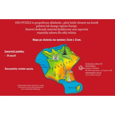 Geo puzzle - Europa Abino