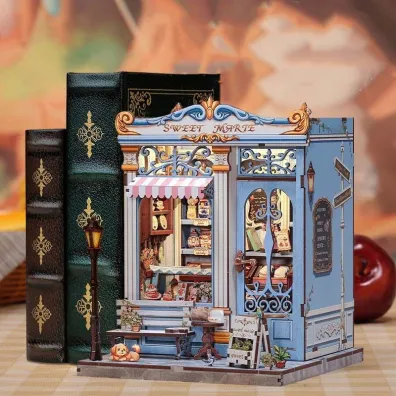 Puzzle Miniaturowy domek Book Nook S�odka czekolada Habarri
