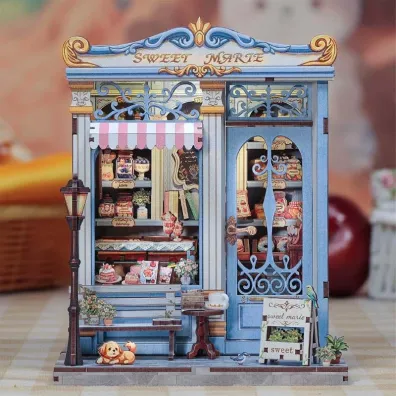 Puzzle Miniaturowy domek Book Nook S�odka czekolada Habarri