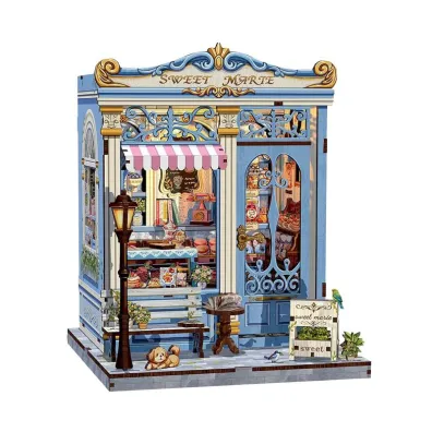 Puzzle Miniaturowy domek Book Nook S�odka czekolada Habarri