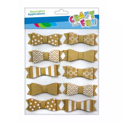 Craft with Fun Kokardki papierowe samoprzylepne 10 szt.