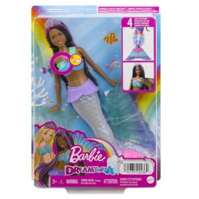 Barbie Brooklyn Syrenka Migoczce wiateka Lalka HDJ37 Mattel