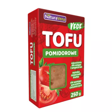 NaturaVena Tofu kostka pomidorowe 250 g