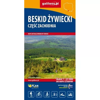 Beskid �ywiecki, cz. zach. Mapa turyst. 1:25 000