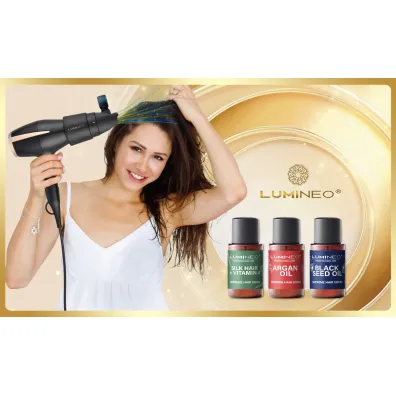 Suszarka Silken Flow z zestawem serum LUMINEO