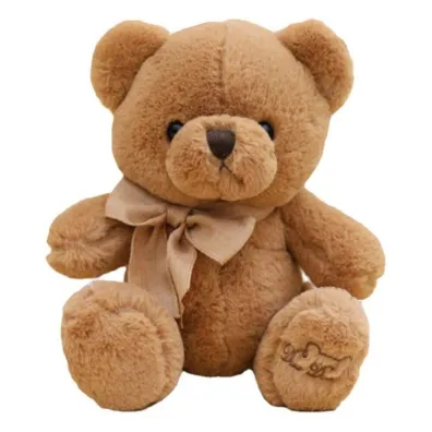 Maskotka przytulanka mi� z kokardk� 40cm LeanToys