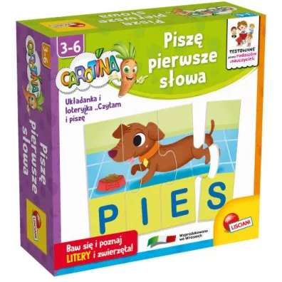 Carotina. Pisz� pierwsze s�owa Lisciani