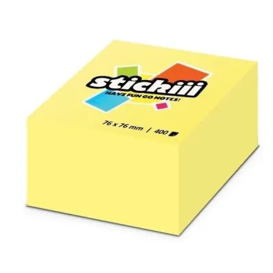 Alfa Pastello Kostka samoprzylepna ��ta 76x76mm 400 kartek