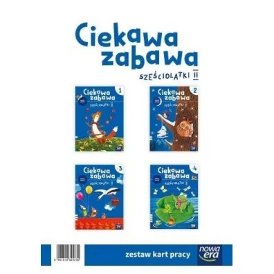 Ciekawa zabawa 6-latki. Karty pracy. Cz�ci 1-4