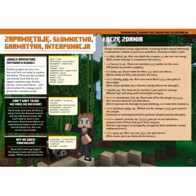 Minecraft. J�zyk angielski. Megazadania 9+