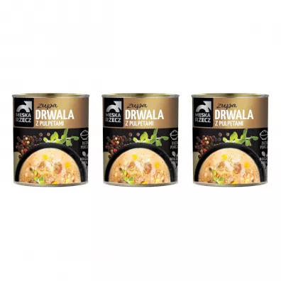Mska Rzecz Danie gotowe Zupa Drwala z pulpetami zestaw 3 x 830 g