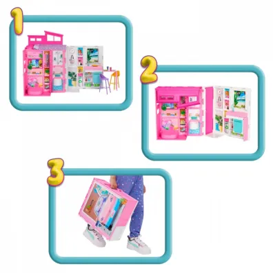 Barbie Fashionistas. Przytulny domek HRJ76 Mattel