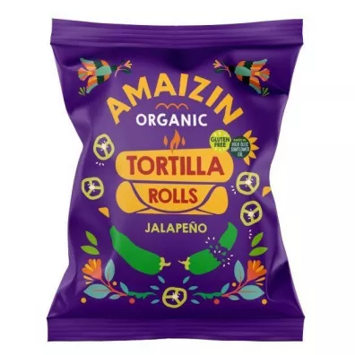 Amaizin Chipsy tortilla kukurydziane o smaku jalapeno 100 g Bio