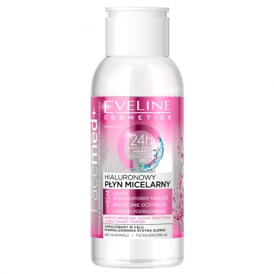 Eveline Cosmetics Facemed+ 3w1 hialuronowy płyn micelarny dla cery bardzo wrażliwej 100 ml