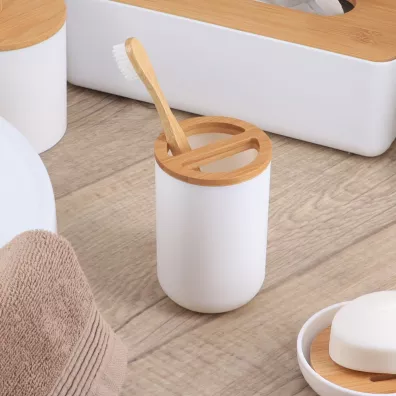 Tendance Kubek na szczoteczki Besson White Biay