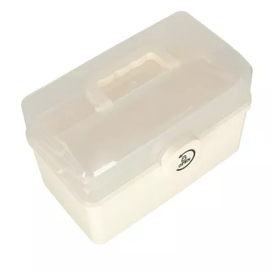 Organizer na leki pojemnik pude�ko kasetka apteczka du�y XXL na zamek skrzynka 34,5x23x22 cm