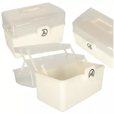 Organizer na leki pojemnik pude�ko kasetka apteczka du�y XXL na zamek skrzynka 34,5x23x22 cm