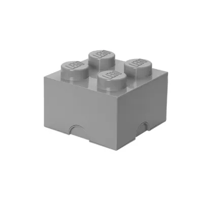 Pojemnik klocek LEGO Brick 4 Szary
