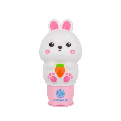 Stempel z naklejkami Astrafun Kr�lik 100 naklejek wielokrotnego u�ytku + ksi��eczka
