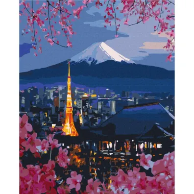 Brushme Malowanie po numerach - Podr� po Japonii 40x50cm