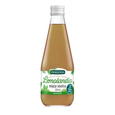 Premium Rosa Lemoniada mitowa z melis bez dodatku cukru Lemolandia 330 ml