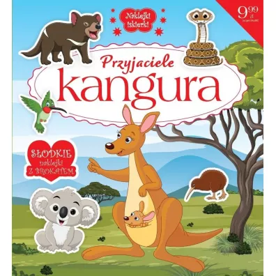 Naklejki iskierki z brokatem. Przyjaciele Kangura