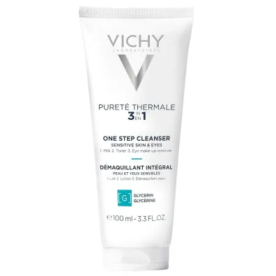 Vichy Purete Thermale 3- in-1 One Step Cleanser preparat do demakija�u twarzy i oczu 3w1 100 ml