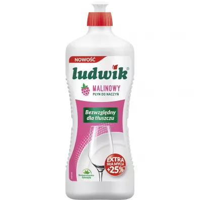 Ludwik Pyn do mycia naczy Malinowy 900 g