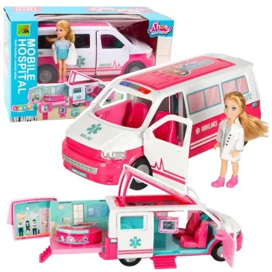 Mobilny Szpital karetka ambulans 2w1 LeanToys