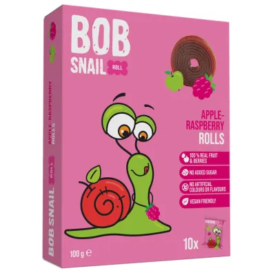 Bob Snail Przek�ska jab�ko-malina Rolls 10 x 10 g