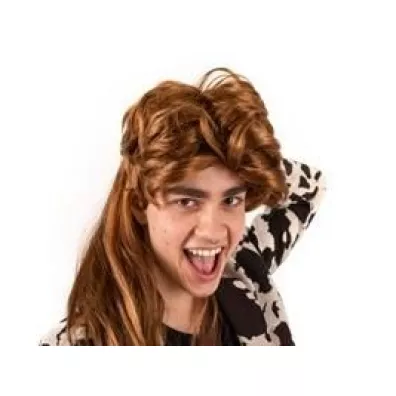 PartyDeco Peruka lata 80-te d�ugie w�osy rude