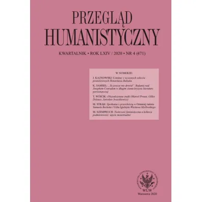 Przegl�d Humanistyczny 2020/4 - Maciej Mr�z