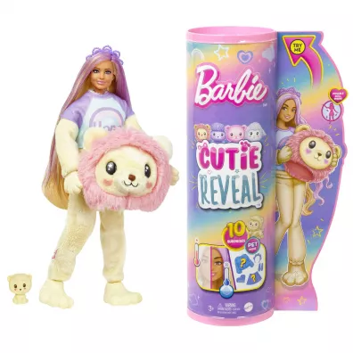 Barbie Cutie Reveal. Lew Lalka S�odkie stylizacje HKR06 Mattel