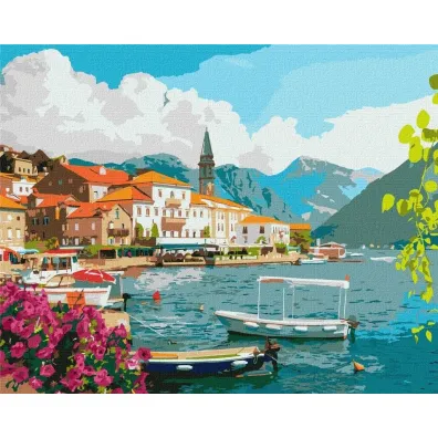 Ideyka Malowanie po numerach - Lato w Zatoce Kotor 40x50cm