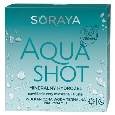 Soraya Aqua Shot mineralny hydroel do cery mieszanej i tustej 50 ml