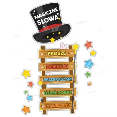 LearnHow Dekoracje szkolne - Magiczne s�owa 12 el.
