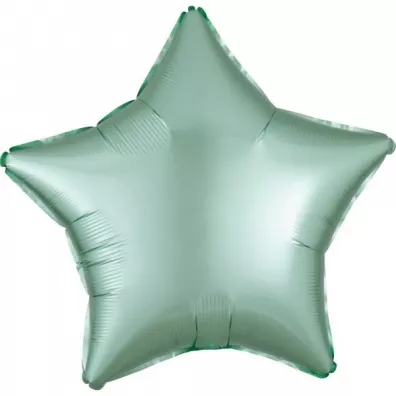 Amscan Balon foliowy Lustre Mint Green gwiazda 48cm