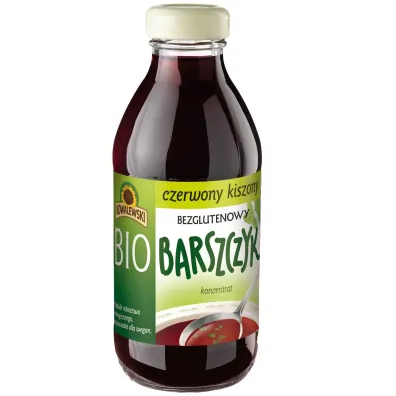 Kowalewski Barszcz czerwony kiszony bezglutenowy koncentrat 320 ml Bio